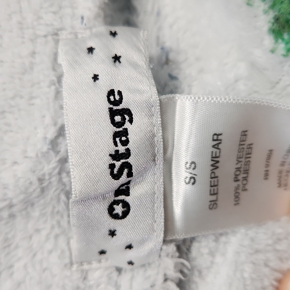 Rainbow Zebra Stripe Flowers Pajama Shorts small On Stage - Picture 2 of 4